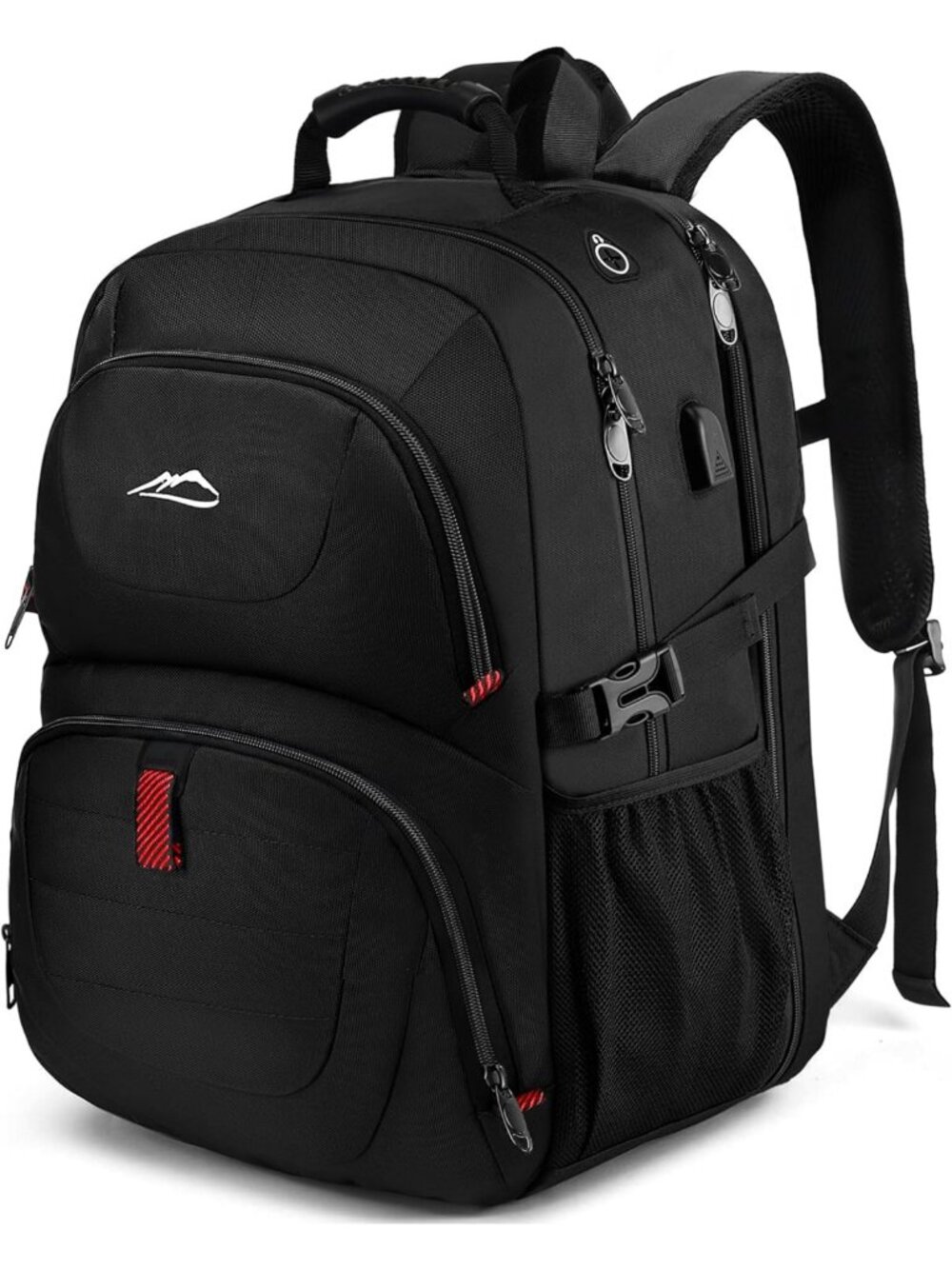 Extra Large Anti-Theft Travel Backpack for 17" Laptop, USB Charging, College
